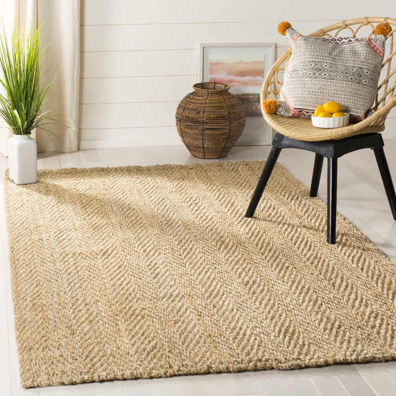 Ebern Designs Tapis en jute / sisal naturel Furnas et Commentaires
